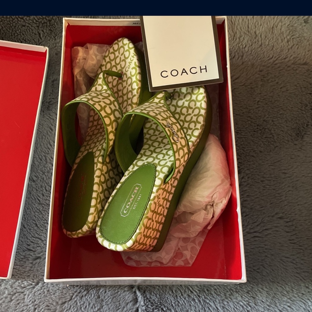 New Coach Wedge Sandals